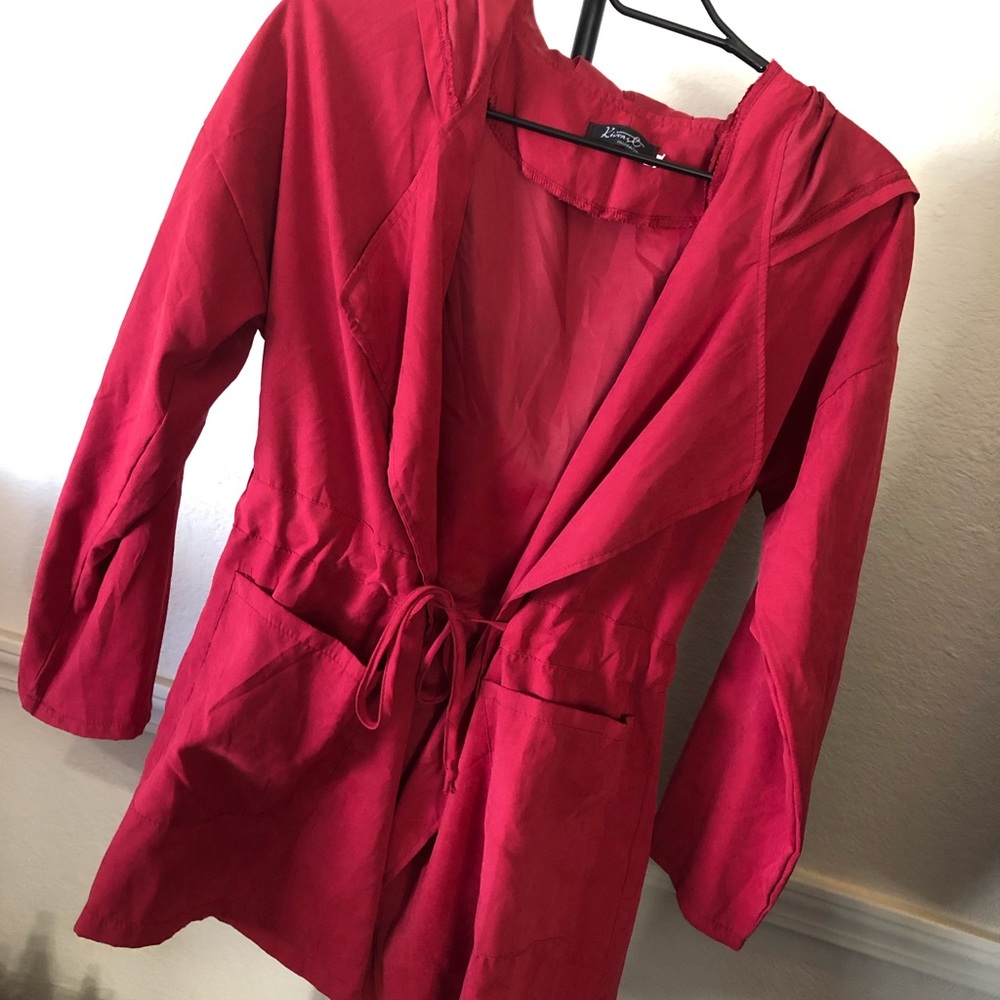 Burgundy jacket